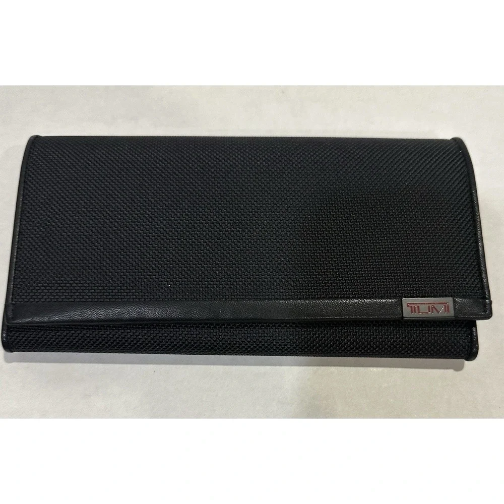 TUMI Alpha SLG Breast Pocket Wallet Black New With Tags